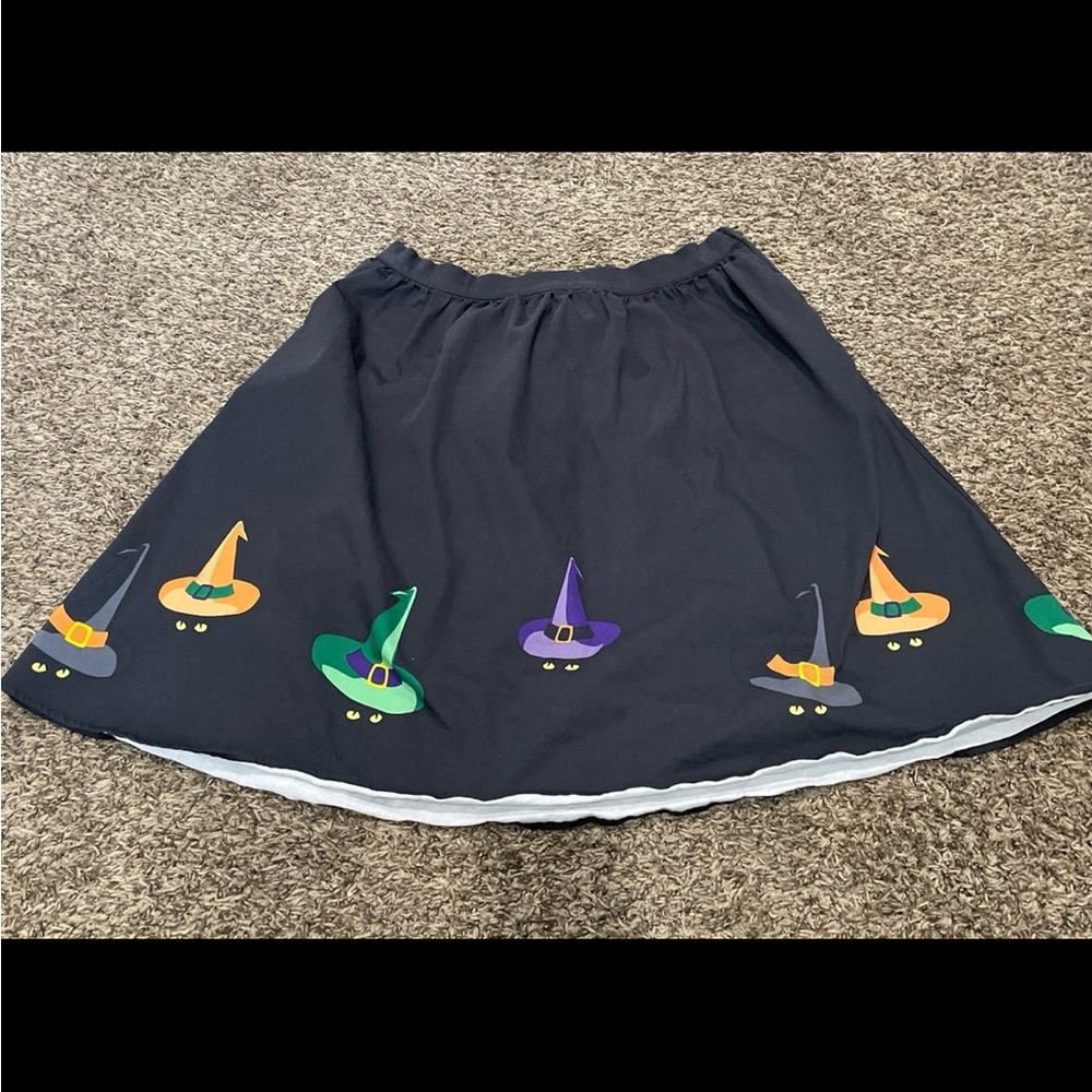 Modcloth stylish spirit, witch, cat Halloween skirt size 1X